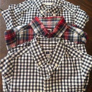 Janie and Jack Men's Plaid Shirts - Blue, White, and Red
